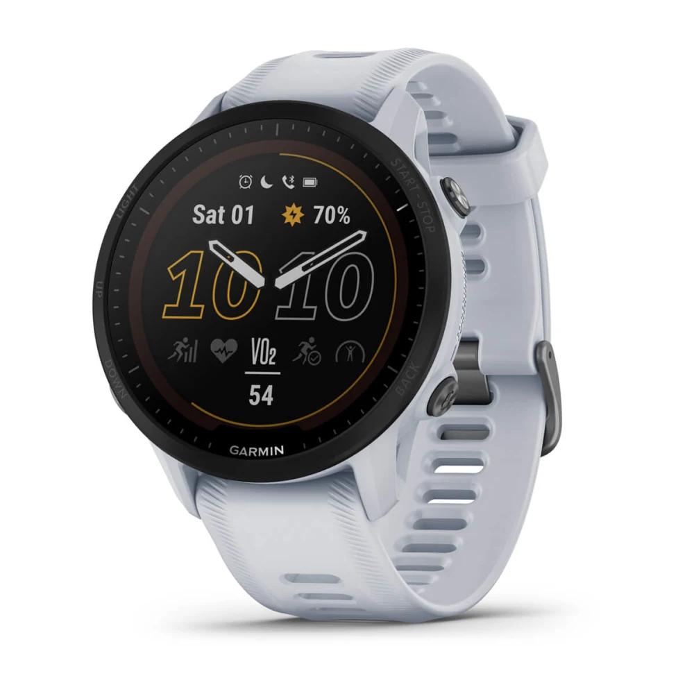 Đồng Hồ Garmin Forerunner 955 Solar Trắng
